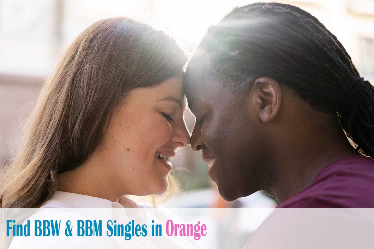 bbw single woman in orange