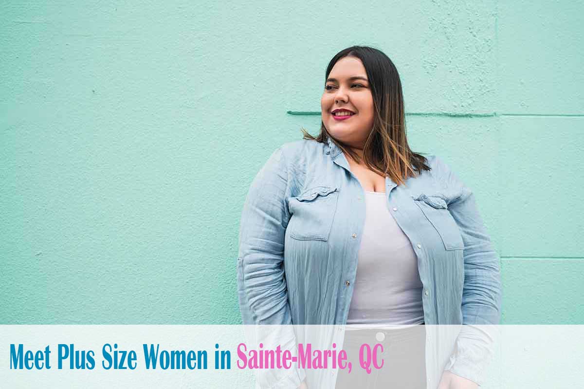 Find plus size women in  Sainte-Marie, QC