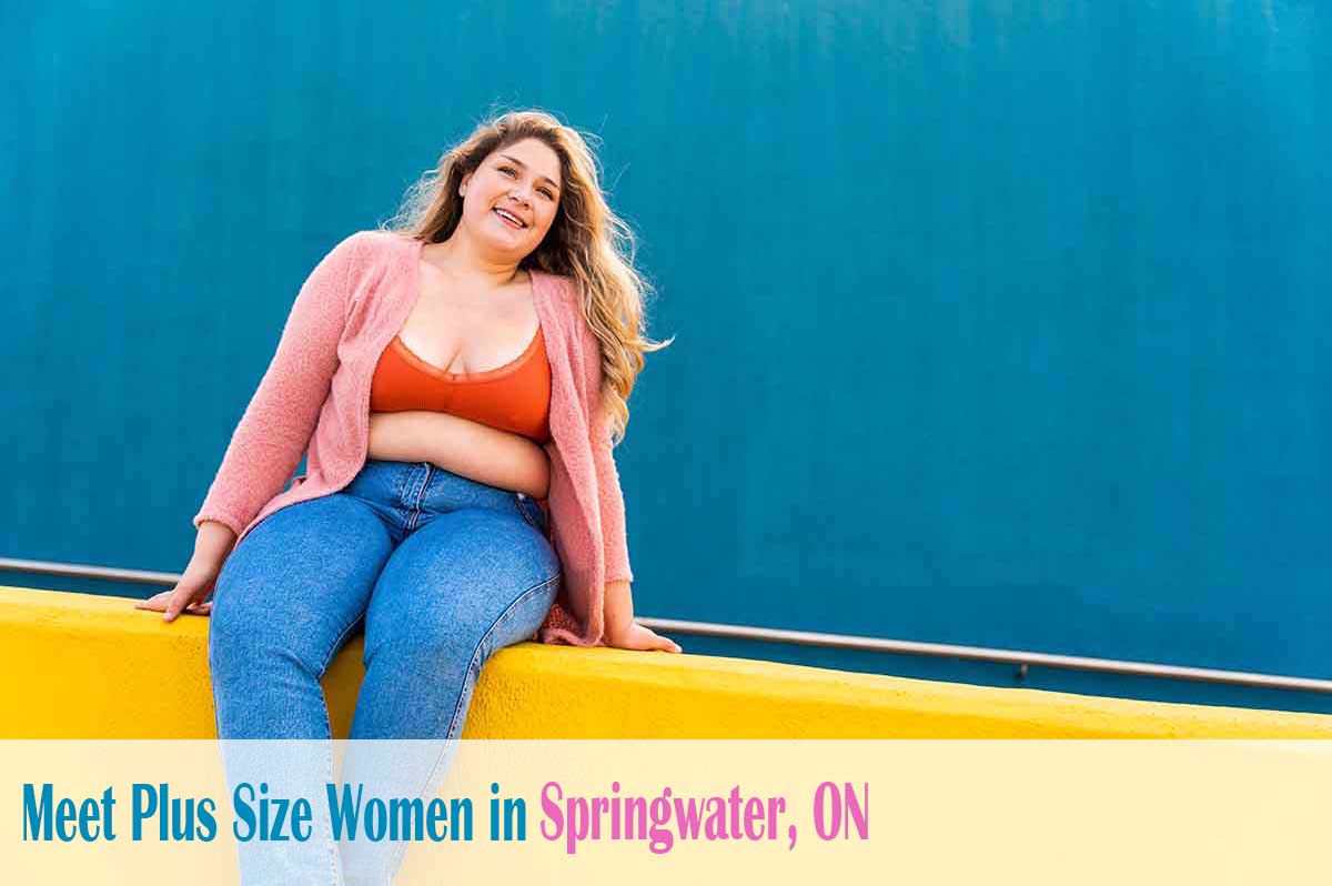 Find plus size women in  Springwater, ON